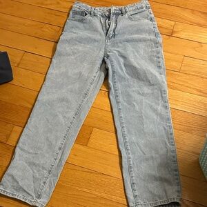 SHEIN Light Wash Straight Leg Jeans